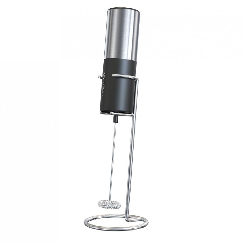 Вспениватель молока электрический еталлической подставкой, Circle Joy Silver Knight Series Electric Milk Frother