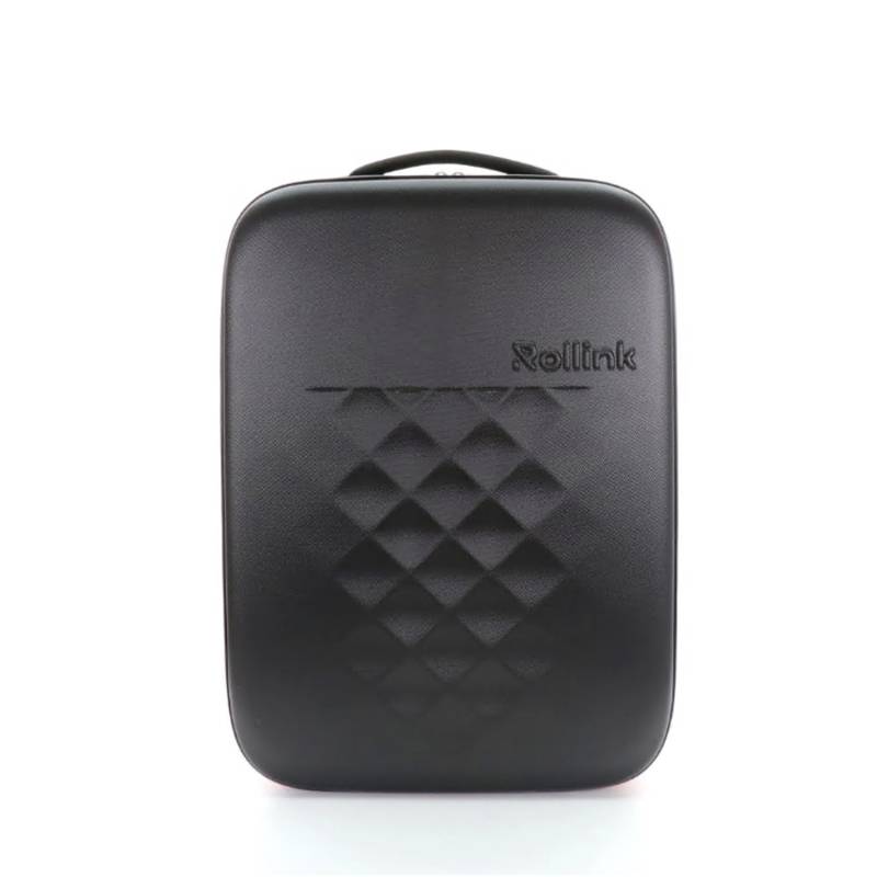 Чемодан складной Rollink Earth 55x40x20 см, 2 колеса, черный/красный