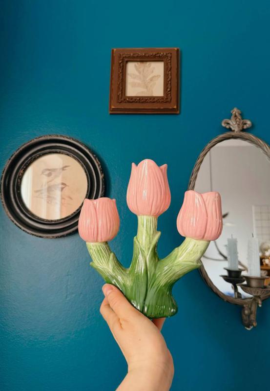 Подсвечник floret для трех свечей из коллекции , 20 см