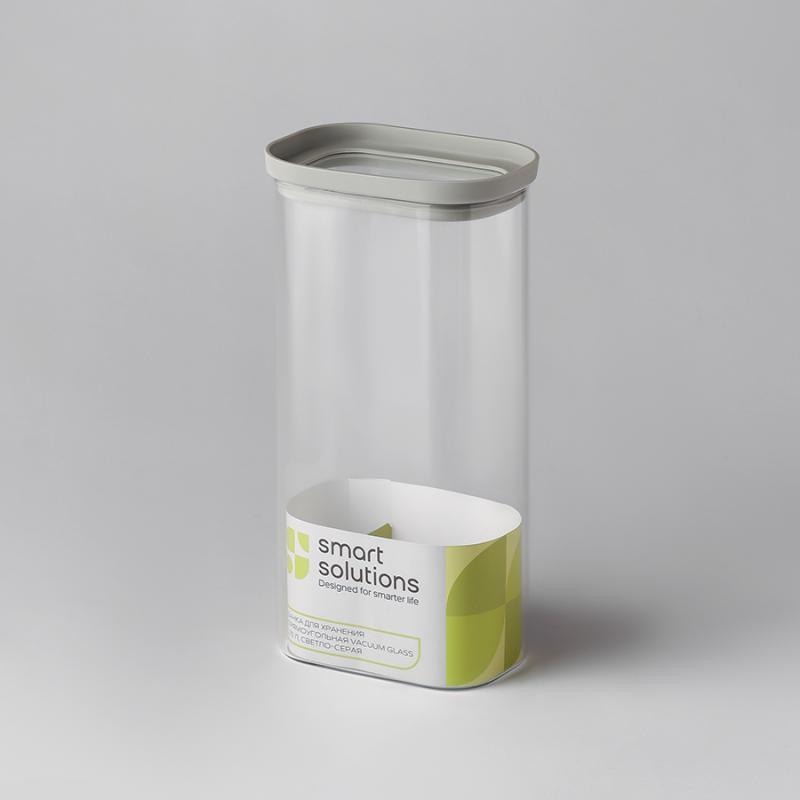 Банка для хранения прямоная vacuum glass, 1,75 л