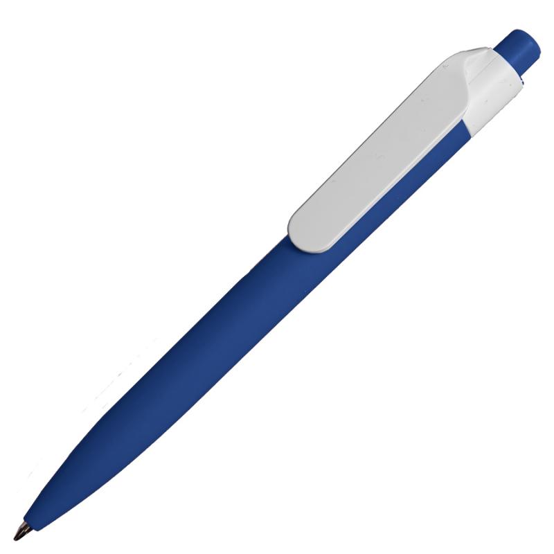 Ручка шариковая N16 soft touch, голубой, пластик, цвет чернил синий