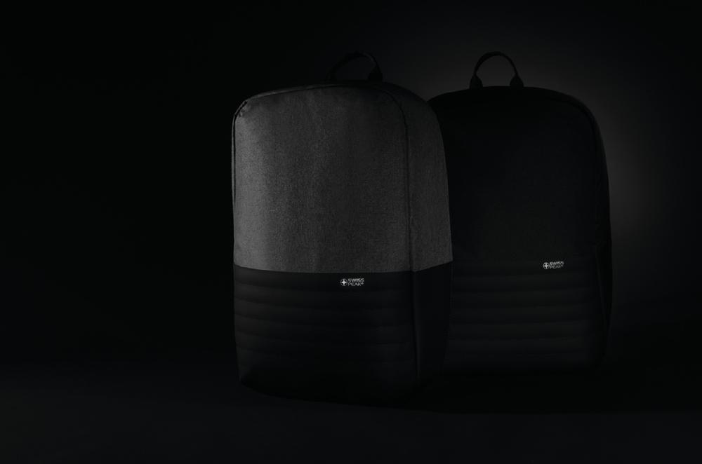 Антикражный рюкзак для ноутбука Swiss Peak с RFID-защитой из rPET AWARE™, 15,6’’