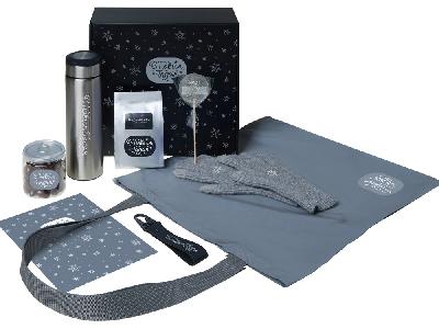 Подарочный набор Re:Breathe с перчатками, термосом и чаем