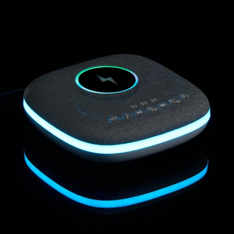 Bluetooth-колонка с беспроводной зарядкой и подсветкой Terrafonic