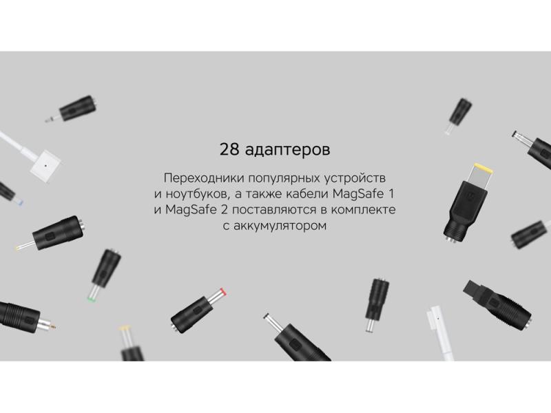 Внешний аккумулятор NEO PRO Saturn для ноутбуков с QC/PD, 55000 mAh