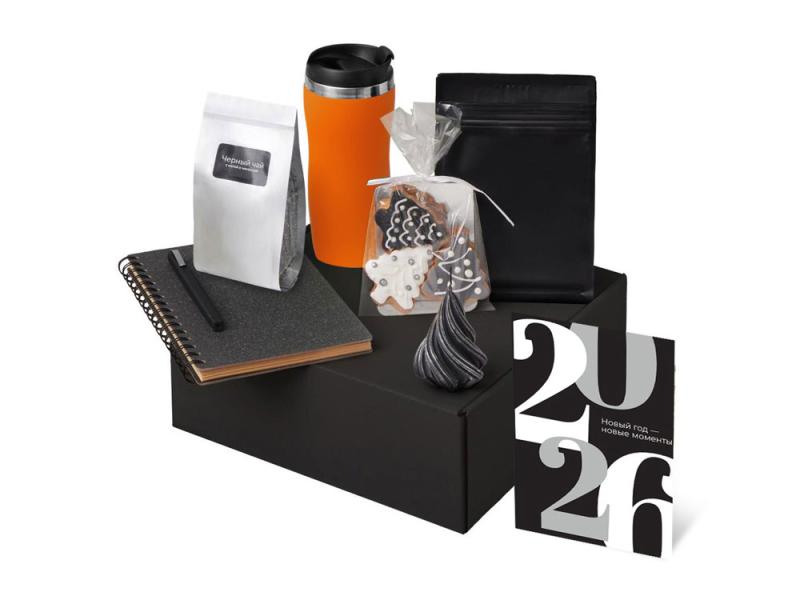 Подарочный набор Re:Charge с термокружкой, кофе и блокнотом
