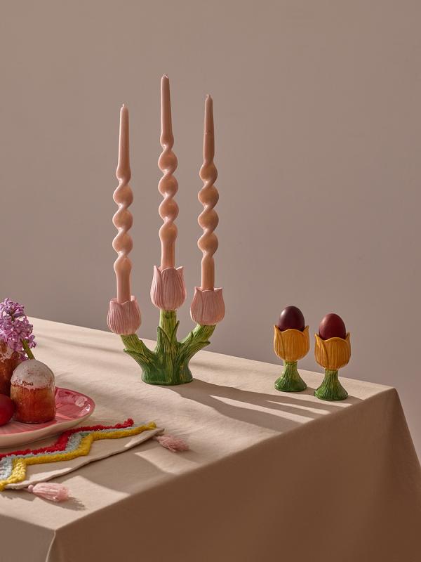 Подсвечник floret для трех свечей из коллекции , 20 см