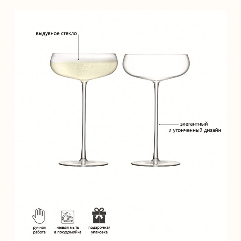 Набор анок для шампанского wine culture, 320 мл, 2 шт.