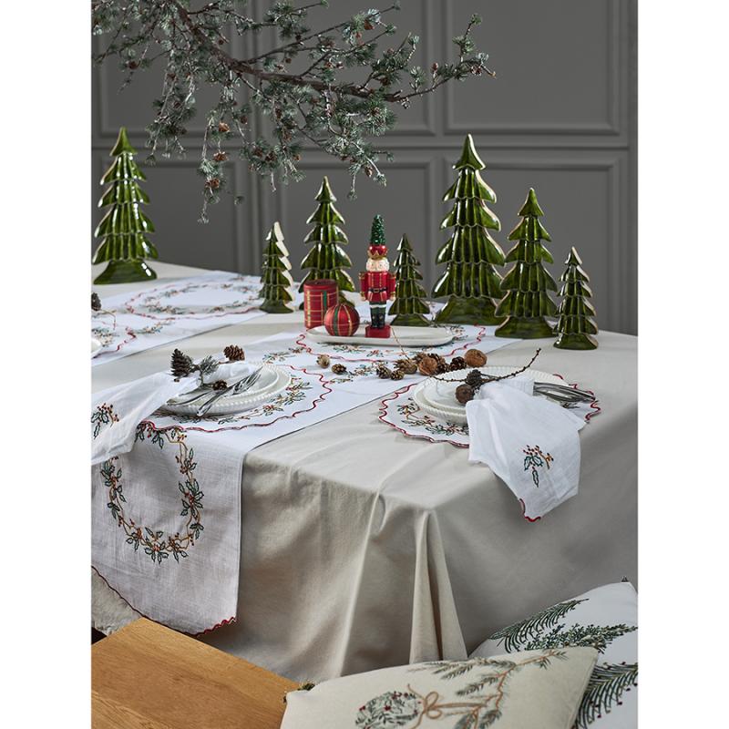 Набор из двух салфеток festive wreath из коллекции new year essential, 45х45 см