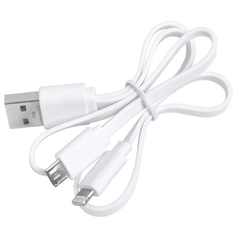 Универсальный аккумулятор "Softi" (5000mAh),белый, 7,5х12,1х1,1см, искусственная кожа, пластик