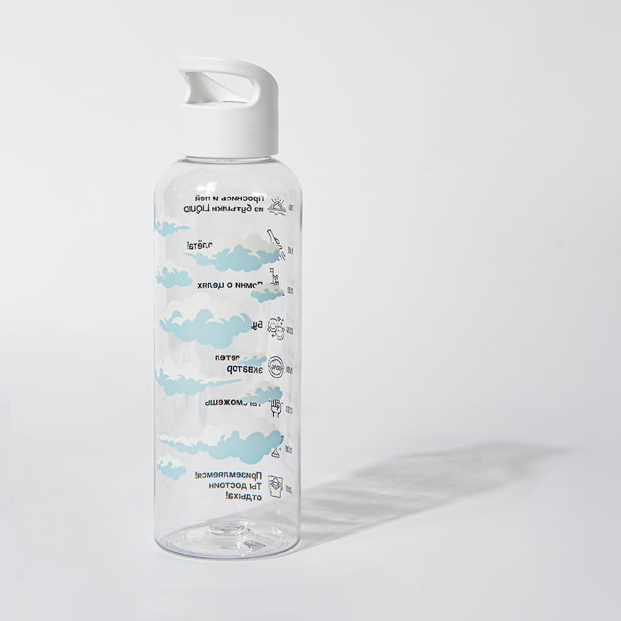 Бутылка для воды LIQUID, 500 мл, 22х6,5см, зеленый, пластик rPET