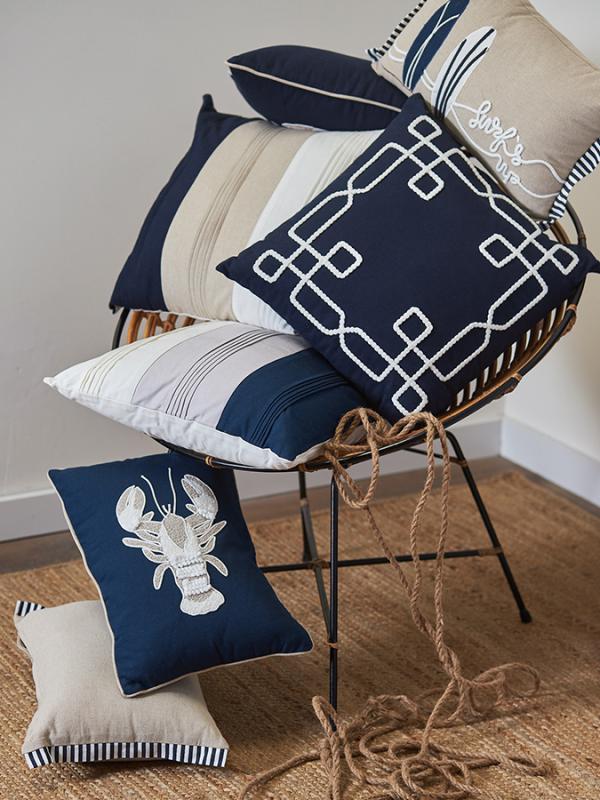Подушка декоративная navy story из коллекции sea treasures, 45х45 см