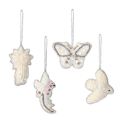Набор елочных украшений christmas pearls из коллекции new year essential, 4 шт.
