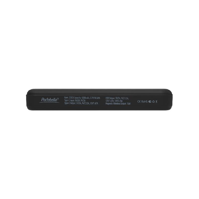 Внешний аккумулятор Ларго PD (Largo PD) 5000mAh с функцией беспроводной зарядки 15W