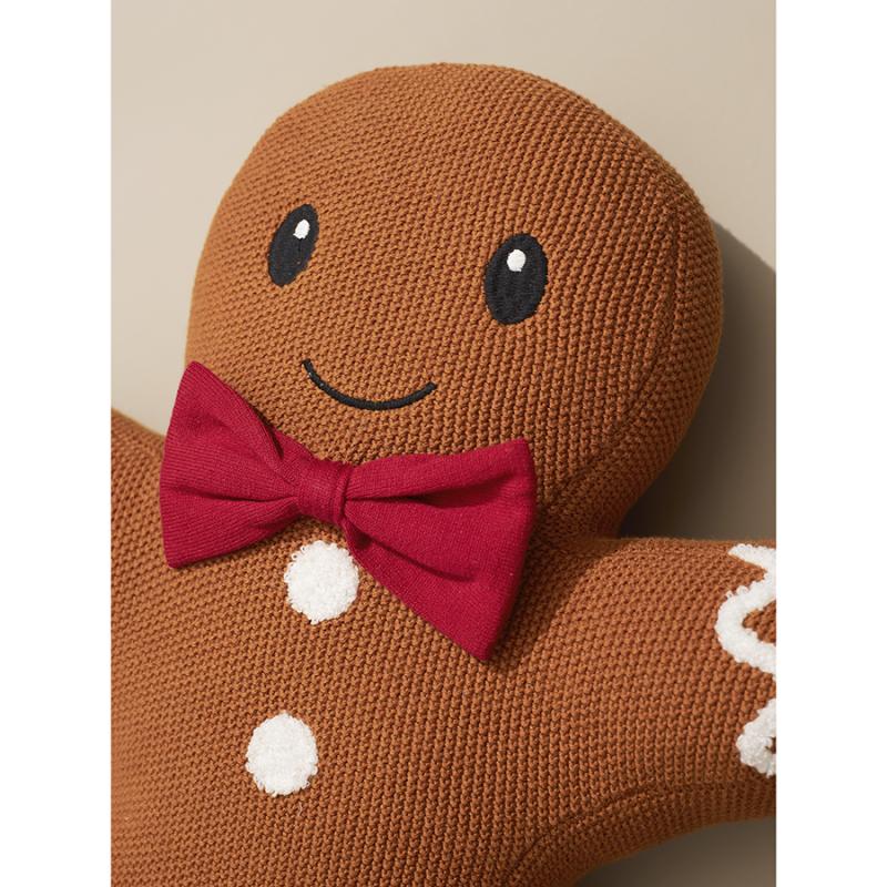 Подушка вязаная classy gingerbread из коллекции new year essential, 38х44 см