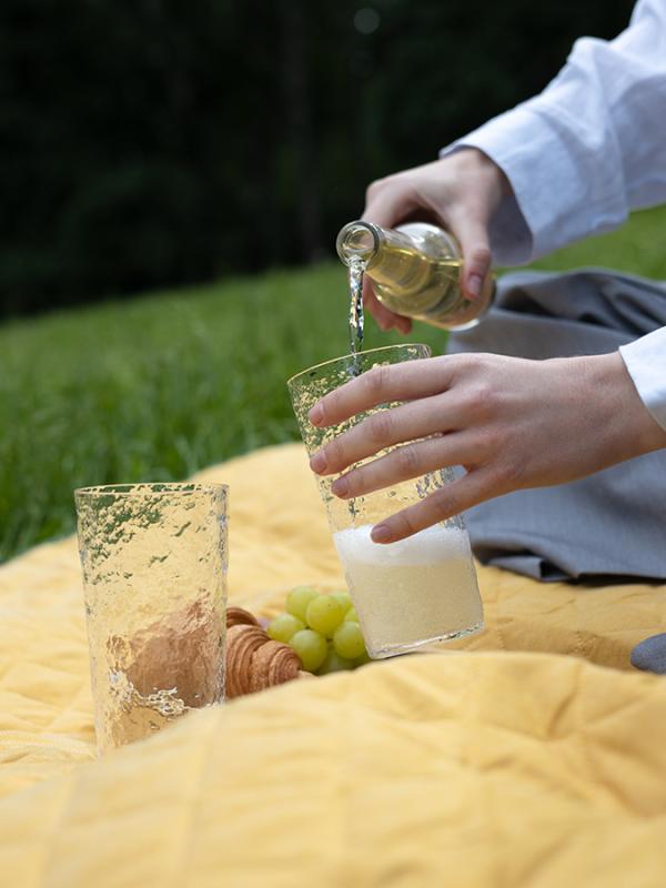 Плед для пикника и отдыха на пляже smart picnic, горчичный