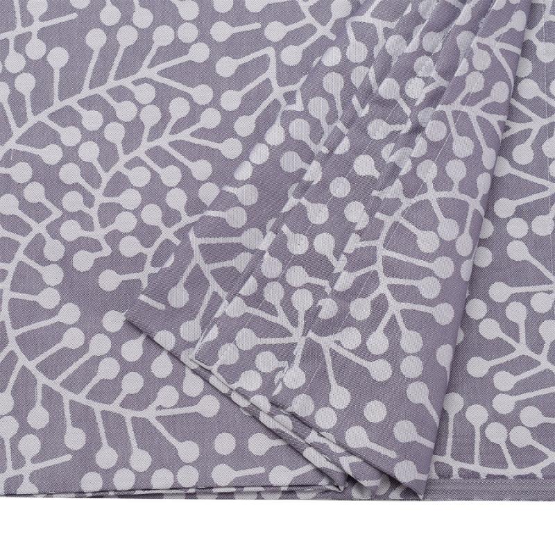 Скатерть из хлопка фиолетово с рисунком Спелая смородина, scandinavian touch, 180х260см