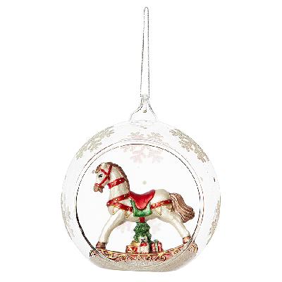 Ёлочная игрушка festive horse из коллекции new year essential