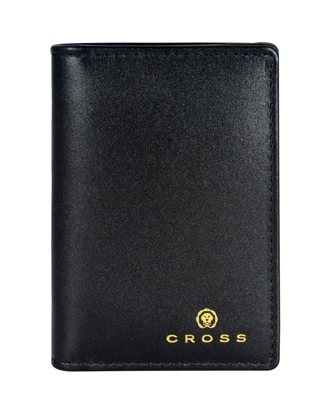Визитница Cross Concordia Black, кожа наппа, гладкая, 10,5 х 7,5 х 2 см