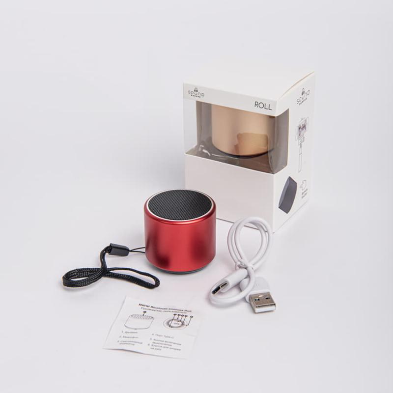 Портативная mini Bluetooth-колонка Sound Burger "Roll" золото