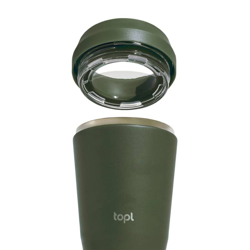 Термостакан Topl из переработанной стали с крышкой 360°, 354 мл
