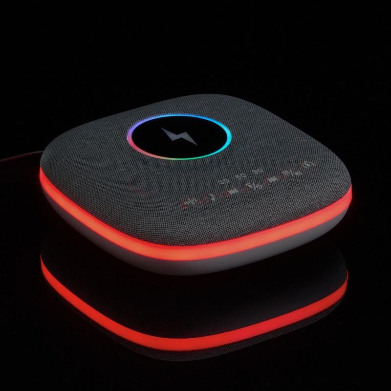 Bluetooth-колонка с беспроводной зарядкой и подсветкой Terrafonic