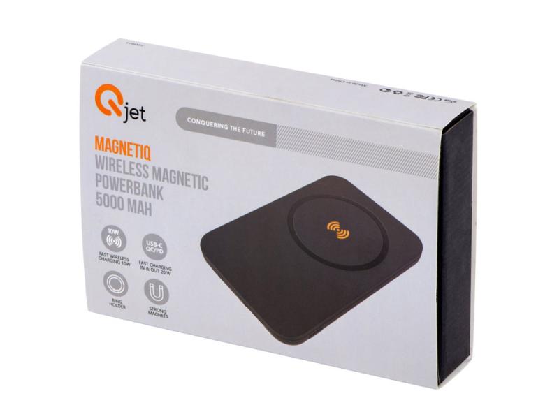 Магнитный беспроводной внешний аккумулятор с быстрой зарядкой QC/PD 20 Вт MagnetIQ, 5000 mAh