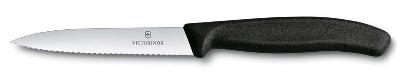 Нож для овощей VICTORINOX SwissClassic, лезвие 10 см с волнистой кромкой