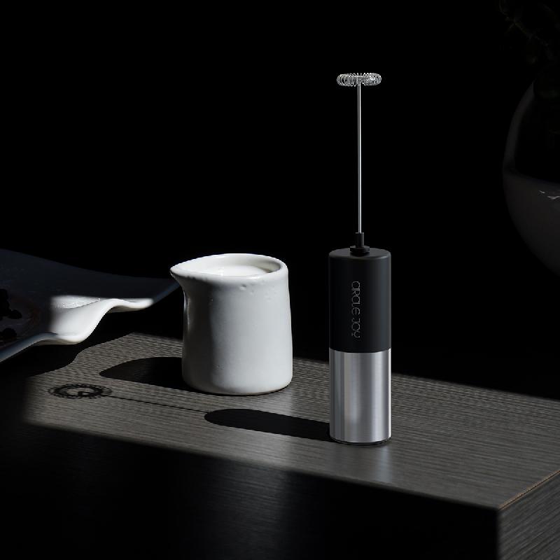 Вспениватель молока электрический еталлической подставкой, Circle Joy Silver Knight Series Electric Milk Frother