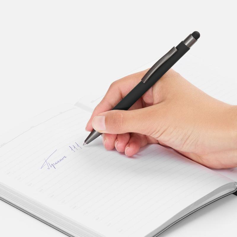Ручка шариковая Atento Soft Touch Stylus со стилусом