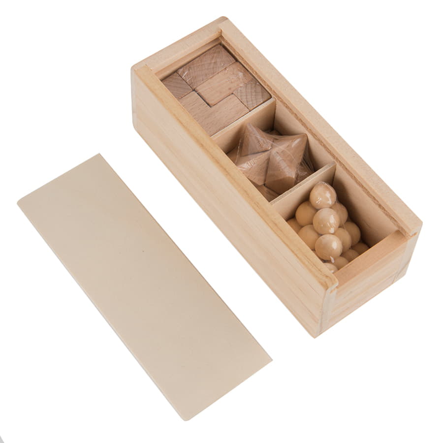 Набор дорожных игр GENIUM,16,3 x 6 x 6,4 cm , дерево