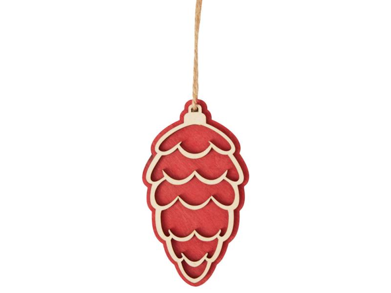 Деревянная подвеска на елку Cedar
