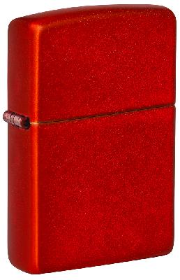 Зажигалка ZIPPO Classic с покрытием Metallic Red, латунь, овая, 38x13x57 мм
