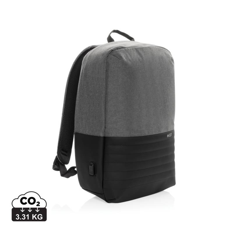 Антикражный рюкзак для ноутбука Swiss Peak с RFID-защитой из rPET AWARE™, 15,6’’