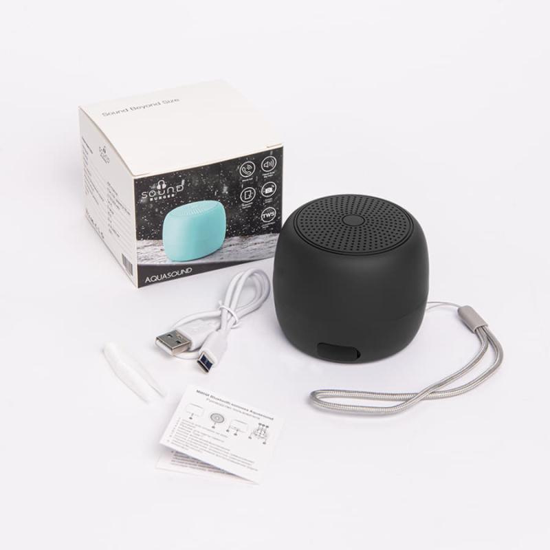 Портативная mini Bluetooth-колонка Sound Burger "Aquasound" серый