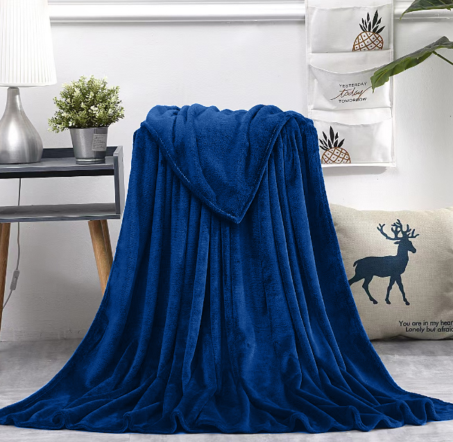 Плед мягкий флисовый Super Soft  Comfort, 125*150 см, 654С, в подарочной белой крафтовой коробке с окошком