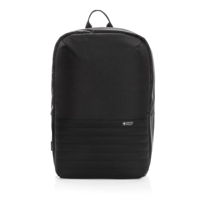 Антикражный рюкзак для ноутбука Swiss Peak с RFID-защитой из rPET AWARE™, 15,6’’