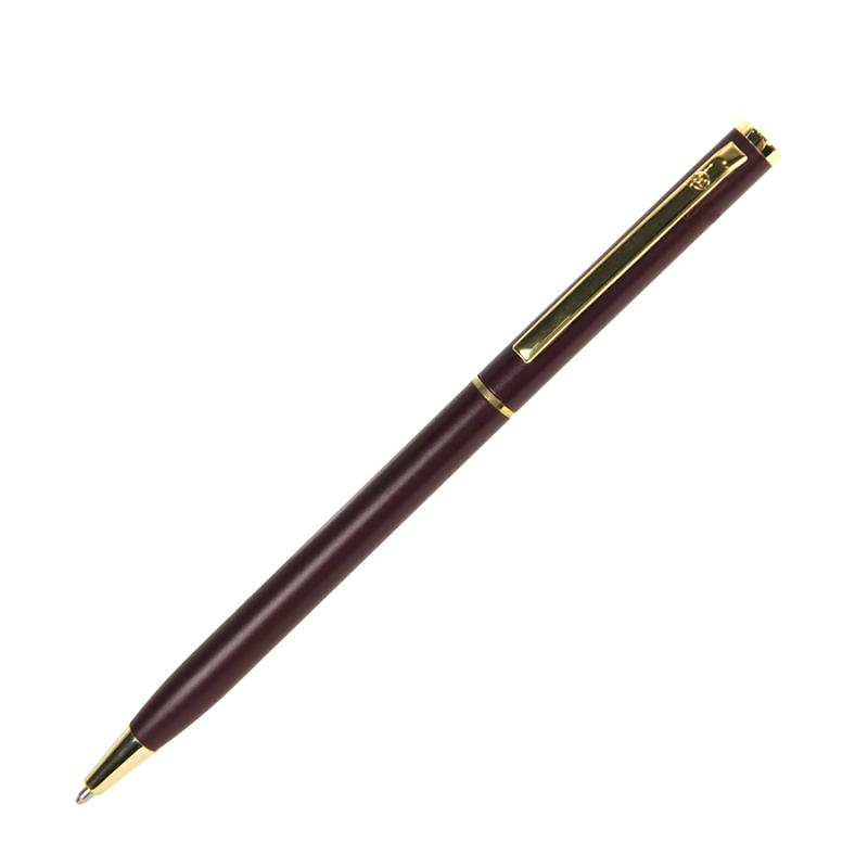 SLIM, ручка шариковая, белый/золотистый, металл