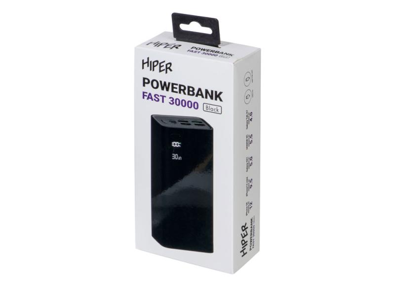 Портативный внешний аккумулятор FAST, 30000 mAh