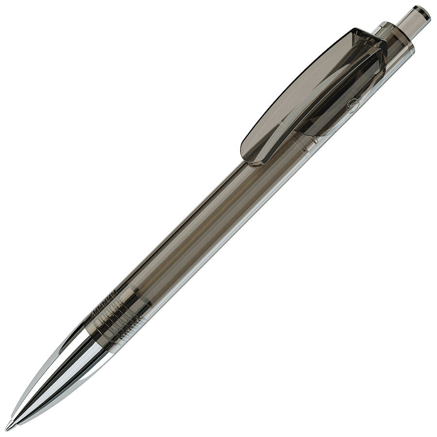 TRIS CHROME LX, ручка шариковая, прозрачный желтый/хром, пластик