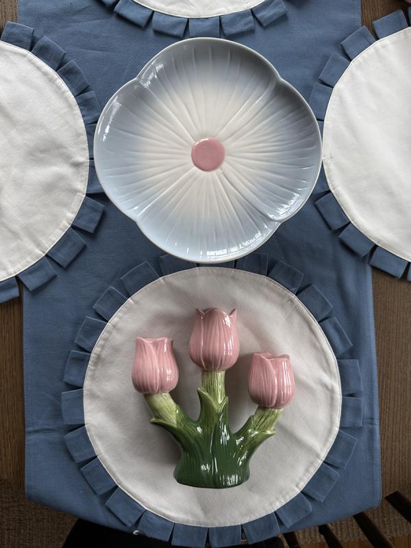 Подсвечник floret для трех свечей из коллекции , 20 см