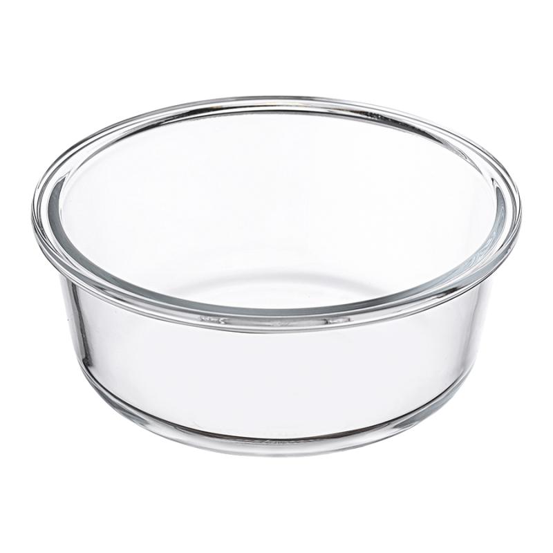 Контейнер для запекания и хранения круглый click glass, 650 мл