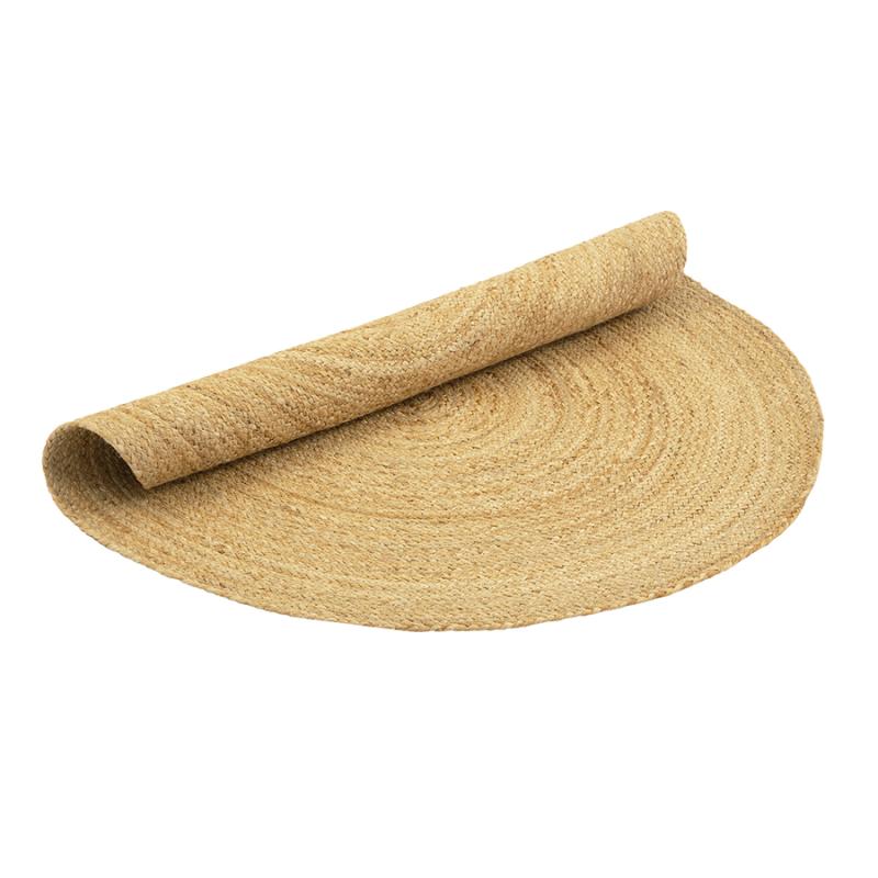 Ковер из джута круглый баз из коллекции ethnic, 120см