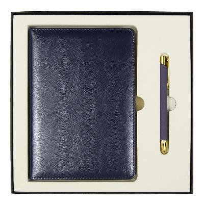 Набор подарочный Solution Duo (ежедневник City Nebraska, ручка Legend Soft Touch Mirror Gold)
