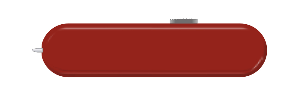 Задняя накладка для ножей VICTORINOX 58 мм, с отверстием под шариковую ручку, пластиковая