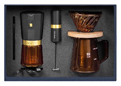 Набор подарочный Solution Prestige Trio (кофемолка, чайник с воронкой, вспениватель для молока)