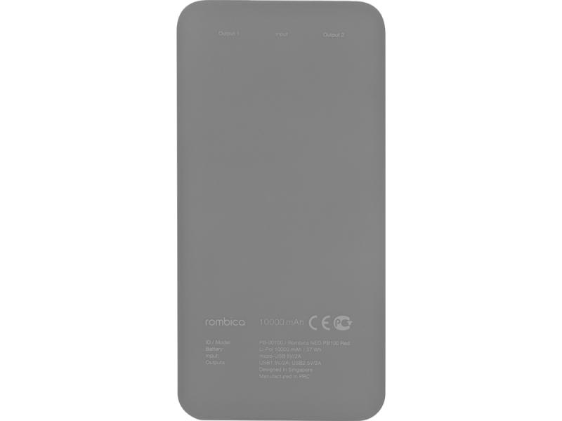 Внешний аккумулятор NEO PB100, soft touch, 10000 mAh