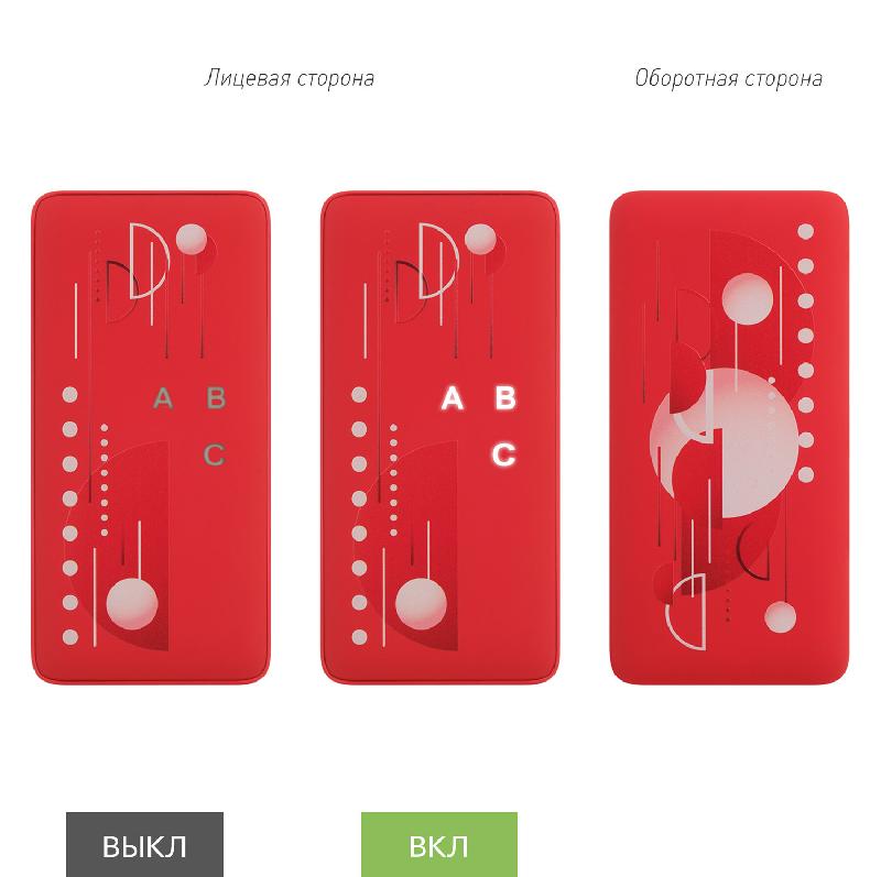 Внешний аккумулятор с подсветкой Анкор Плюс PD (Ancor PD Plus) 10000 mAh