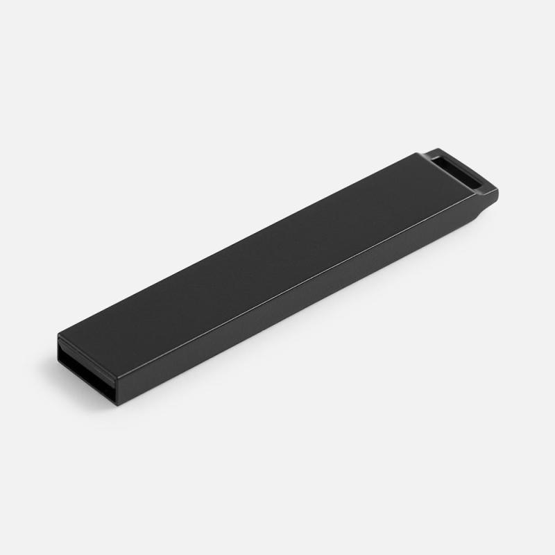 Флешка markBright Black с белой подсветкой