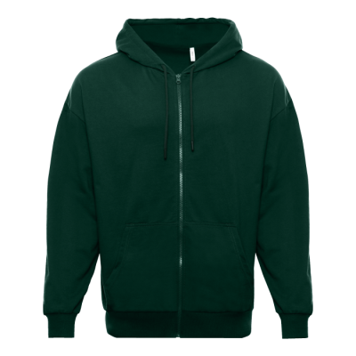 Толстовка STAN Oversize Zip с капюшоном футер без начёса 240, 99, Темно-зеленый (130)